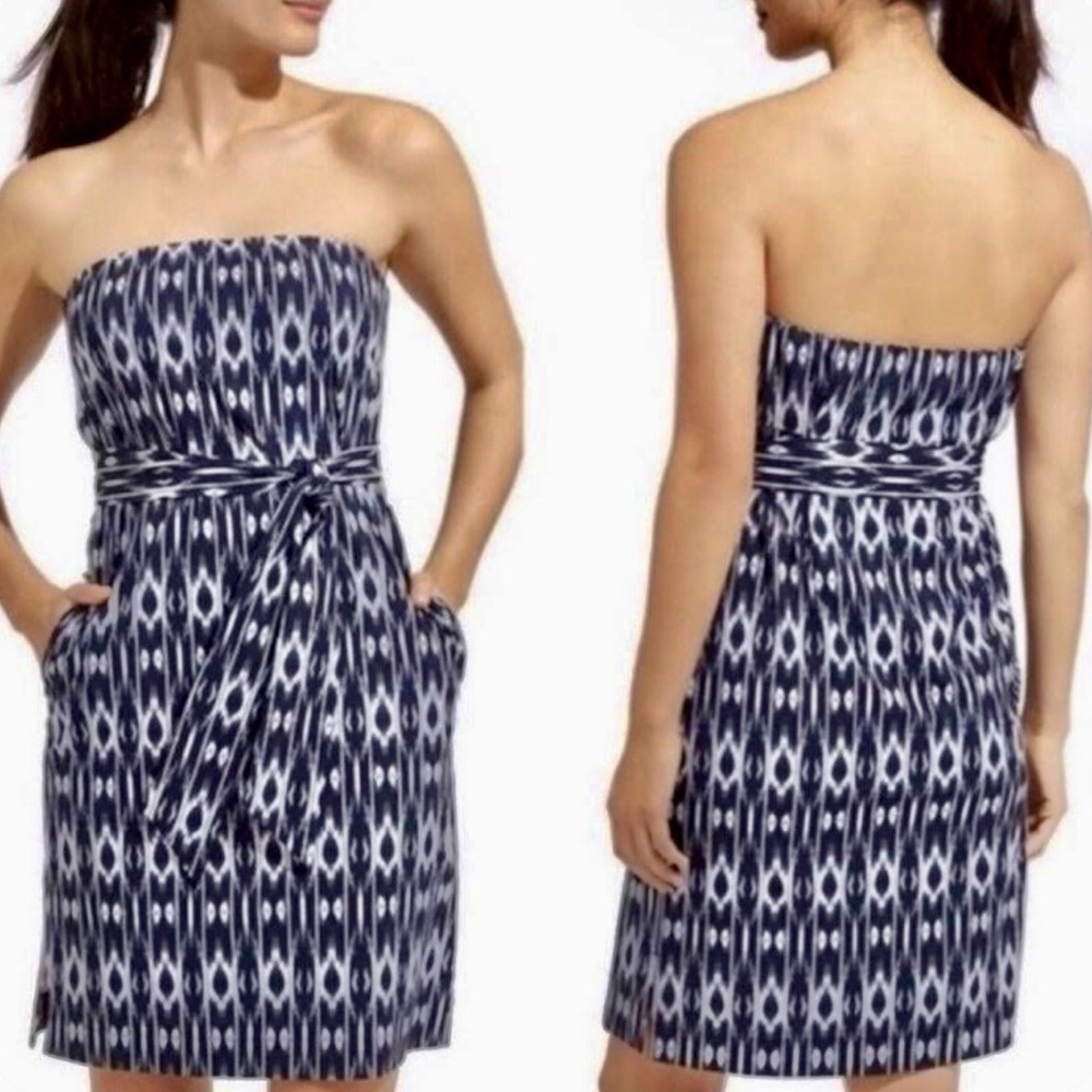 Athleta Ikat Strapless Anywhere Dress Summer dress Women’s 6